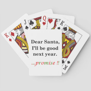 Brief aan de Kerstman Pokerkaarten