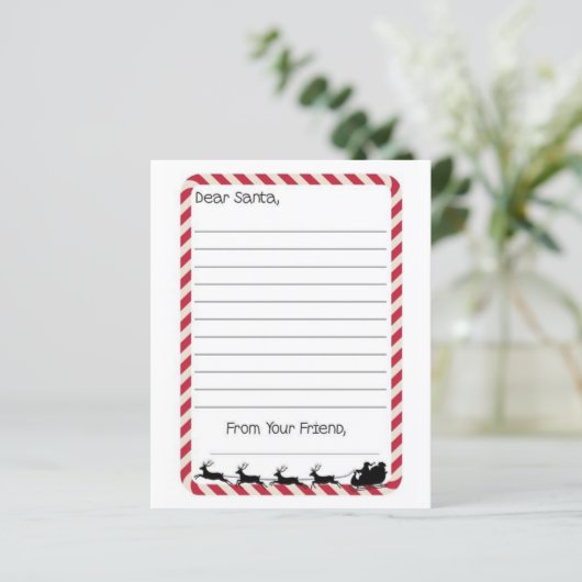 Brief aan de Santa (Staand voorkant)