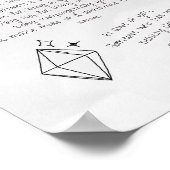 Brief aan een mooie vrouw poster (Hoek)