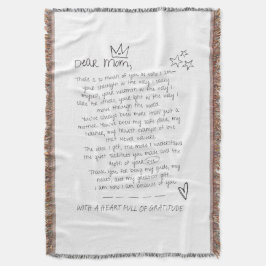 Brief aan mama deken