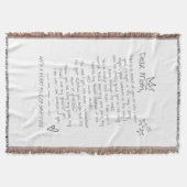 Brief aan mama deken (Voorkant)