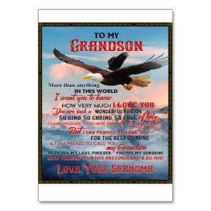 Brief aan mijn kleinzoon Gift, Love Baby Boy Gift Kaart