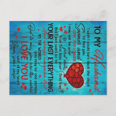 Brief aan mijn man | Geniet van mijn kastje Aankondigingskaart (Voorkant)