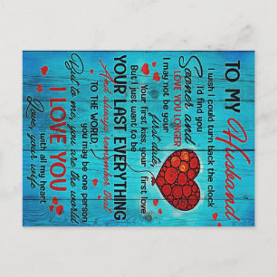 Brief aan mijn man   Geniet van mijn kastje Aankondigingskaart