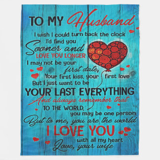 Brief aan mijn man | Geniet van mijn kastje Fleece Deken