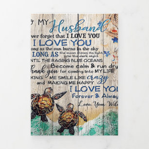 Brief aan mijn man   Gezinsdecoratie   Drieluik Aankondiging