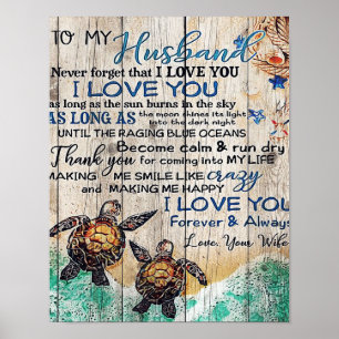 Brief aan mijn man   Gezinsdecoratie   Poster
