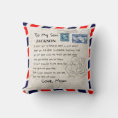 brief aan mijn zoontje Sierkussen (Voorkant)