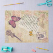 Brief aan mooie vlinder tissuepapier (Craft)