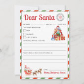Brief aan Santa Kinder Brief aan Santa Printable (Voorkant)