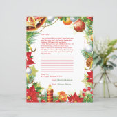 Brief aan Santa Persoonlijke Stationery (Staand voorkant)