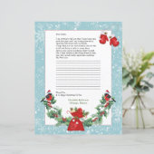 Brief aan Santa Persoonlijke Stationery (Staand voorkant)