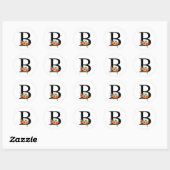 Brief B Ronde Sticker (Vel)