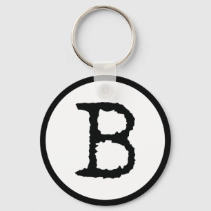 Brief B Sleutelhanger