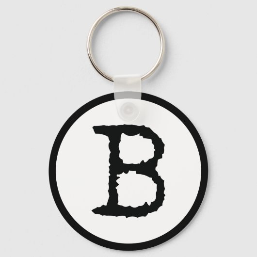 Brief B Sleutelhanger (Voorkant)