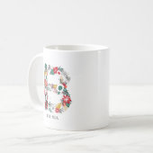 Brief B | Whimsical Floral Letter Monogram I Mok (Voorkant links)