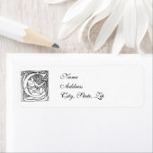 Brief C - Art Nouveau Lady Etiket (Insitu)