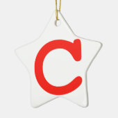 Brief c keramisch ornament (Links)