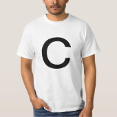 Brief C T-shirt (Voorkant)