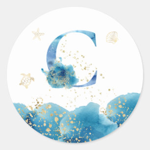 *~* BRIEF C - Zee Ocean Beach Envelope Sticker