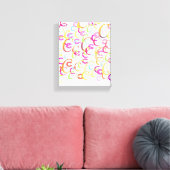 Brief Confetti "C" Canvas Afdruk (Insitu (Woonkamer))