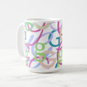 Brief Confetti "G" Koffiemok (Voorkant links)