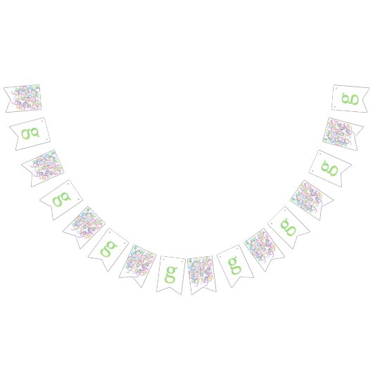 Brief Confetti "G" Vlaggetjes (Alle)