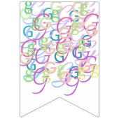 Brief Confetti "G" Vlaggetjes (Eerste vlag)