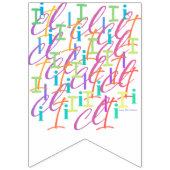 Brief Confetti "I" Vlaggetjes (Derde vlag)