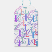 Brief Confetti "L" Cadeaulabel (Voorkant)