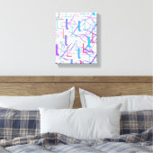 Brief Confetti "L" Canvas Afdruk (Insitu (Slaapkamer))
