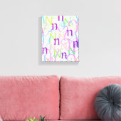 Brief Confetti "N" Canvas Afdruk (Insitu (Woonkamer))