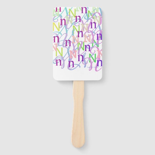 Brief Confetti "N" Handwaaier (Voorkant)
