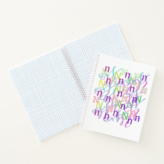 Brief Confetti "N" Notitieboek (Binnen)