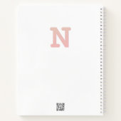 Brief Confetti "N" Notitieboek (Achterkant)