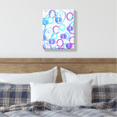 Brief Confetti "O" Canvas Afdruk (Insitu (Slaapkamer))