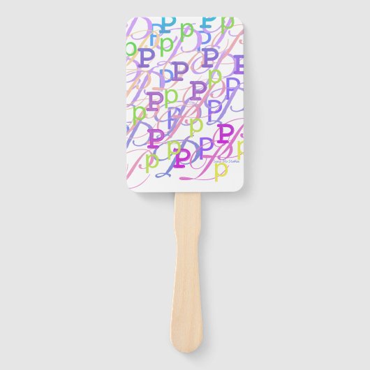 Brief Confetti "P" Handwaaier (Voorkant)