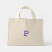 Brief Confetti "P" Mini Tote Bag (Achterkant)