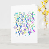 Brief Confetti "S" Kaart (Gele Bloem)