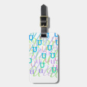 Brief Confetti "U" Bagagelabel (Voorkant verticaal)
