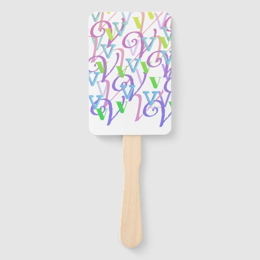 Brief Confetti "V" Handwaaier (Voorkant)