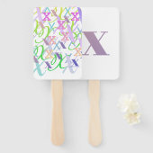 Brief Confetti "X" Handwaaier (Voorkant en achterkant)