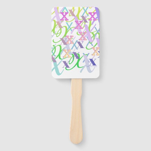Brief Confetti "X" Handwaaier (Voorkant)
