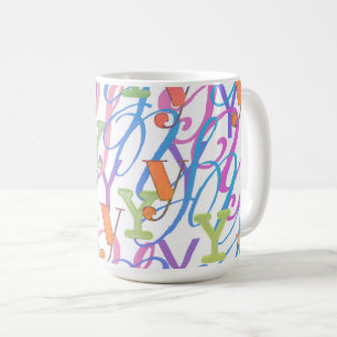 Brief Confetti "Y" Koffiemok