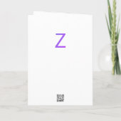 Brief Confetti "Z" Kaart (Achterkant)