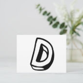 Brief D Briefkaart (Staand voorkant)