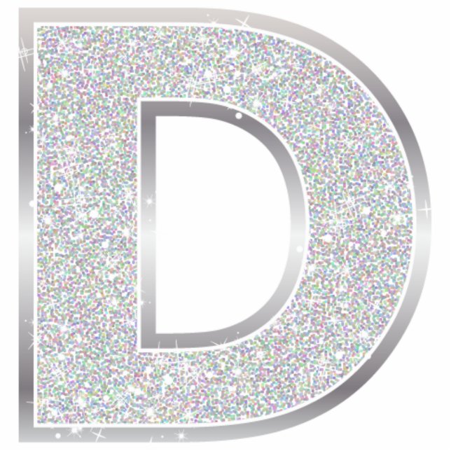 Brief D Fotobeeldje Ornament (Voorkant)