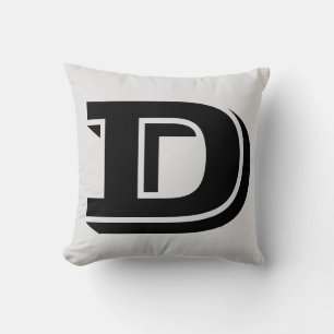 BRIEF D MONOGRAM PILLOW KUSSEN