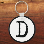 Brief D Sleutelhanger (Voorkant)