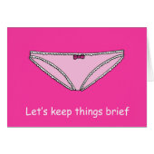 Brief de culotte rose Note Caricature (Devant horizontal)